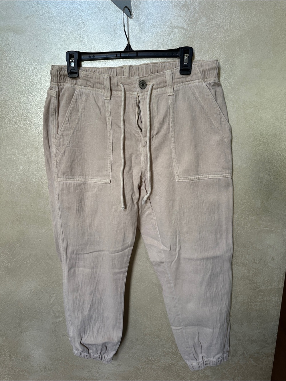 American Eagle Outfitters Women's Drawstring Joggers - Light Tan sz 10 short